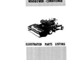 Hesston 883256 Parts Book - 320 SP Windrower (1971-72)