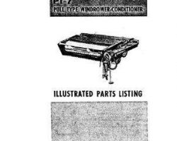 Hesston 883405 Parts Book - PT7 Mower Conditioner (pull-type)