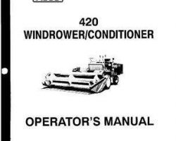 Hesston 883926 Operator Manual - 420 SP Windrower (1970)