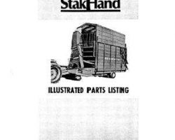 Hesston 886515 Parts Book - SH60 StakHand (1972)