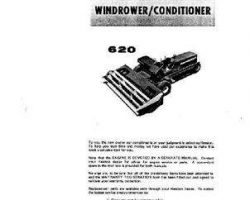 Hesston 887489 Operator Manual - 620 SP Windrower (1973)