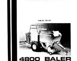 Hesston 8881260 Service Manual - 4800 Big Square Baler