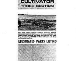 Hesston 8881526 Parts Book - 2210 Field Cultivator (3 section, eff sn 0500 - 1851, 1977-82)
