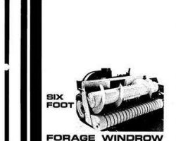 Hesston 891911 Operator Manual - FP6 Forage Pickup Head (6 ft) (1978-82, eff sn 4300)