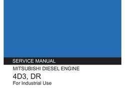 Kobelco Engines model 4D3 DR Mitsubishi Diesel Engine Service Manual