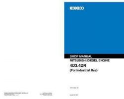Kobelco Excavators model 4D3.4 Service Manual