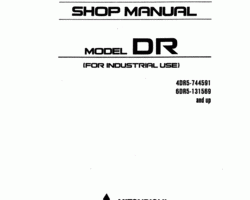 Kobelco Engines model DR Mitsubishi Diesel Engine Service Manual