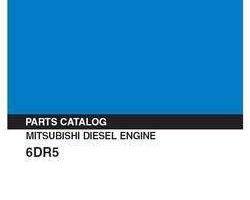 Parts Catalog for Kobelco Engines model 6DR5 Mitsubshi Diesel Engine