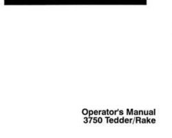 Hesston 987044A Operator Manual - 3750 Hay Tedder (3 point)