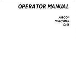 AGCO 9971054ABD Operator Manual - 9007 / 9010 Drill