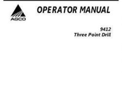 AGCO 997473ABB Operator Manual - 9412 Grain Drill (3 point)