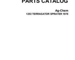 Ag-Chem AG002249A Parts Book - 1253 TerraGator (chassis, 1978)
