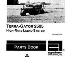 Ag-Chem AG005328 Parts Book - 2505 TerraGator (high rate liquid system)