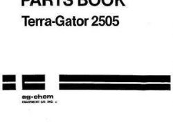Ag-Chem AG005329 Parts Book - 2505 TerraGator (chassis)