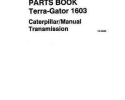 Ag-Chem AG005385 Parts Book - 1603 TerraGator (Cat, man trans)