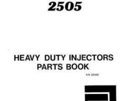 Ag-Chem AG005500 Parts Book - 2505 TerraGator (heavy duty injectors)
