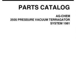 Ag-Chem AG005666D Parts Book - 2505 TerraGator (pressure vacuum system, 1981)