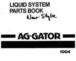 Ag-Chem AG006118 Parts Book - 1004 AgGator (liquid system)