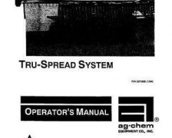 Ag-Chem AG007366 Operator Manual - Tru-Spread (system)