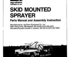 Ag-Chem AG008799 Parts Book - Sprayer (skid mounted)