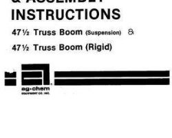 Ag-Chem AG008804 Parts Book - 47-1/2 ft Truss Boom (suspension & rigid)