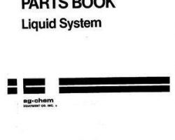Ag-Chem AG008829 Parts Book - 1603 / 1603T TerraGator (liquid system)