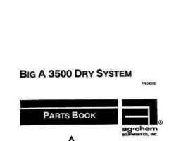 Ag-Chem AG030025 Parts Book - 3500 Big A Applicator (dry system)