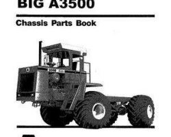 Ag-Chem AG030027 Parts Book - 3500 Big A Applicator (chassis)