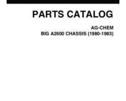 Ag-Chem AG030049B Parts Book - 2600 Big A Applicator (chassis, 3 - wheel)