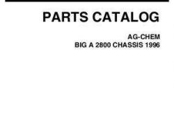 Ag-Chem AG050155B Parts Book - 2800 Big A Applicator (chassis, 1996)
