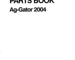 Ag-Chem AG050355A Parts Book - 2004 AgGator (chassis, Cummins 6BTA)