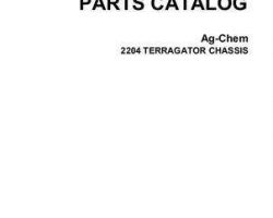 Ag-Chem AG051676A Parts Book - 2204 TerraGator (chassis)
