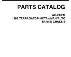 Ag-Chem AG052093B Parts Book - 1803 TerraGator (chassis, 92-93, Cummins 6CTA, auto/manual)