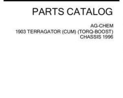 Ag-Chem AG052322D Parts Book - 1903 TerraGator (chassis, Cummins, Torq-Boost, 1996)