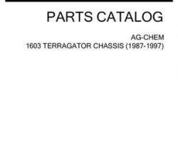Ag-Chem AG053238D Parts Book - 1603 TerraGator (chassis, 1987-97)