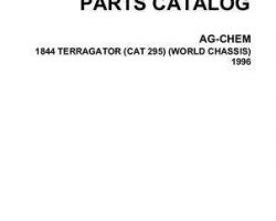 Ag-Chem AG053322C Parts Book - 1844 TerraGator (world chassis, 1996)
