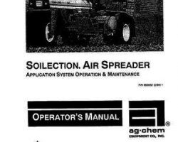 Ag-Chem AG053352 Operator Manual - Air Spreader (Soilection, system)