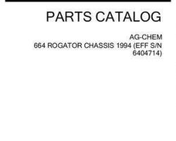 Ag-Chem AG053358C Parts Book - 664 RoGator (chassis, eff sn 6404714, 1994)