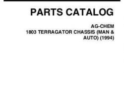 Ag-Chem AG053453B Parts Book - 1803 TerraGator (chassis, man & auto, 1994)