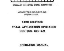 Massey Ferguson AG053474 Operator Manual - 6200 / 6500 Tasc (console)
