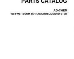 Ag-Chem AG053873C Parts Book - 1903 TerraGator (wet boom, liquid system, 1995)