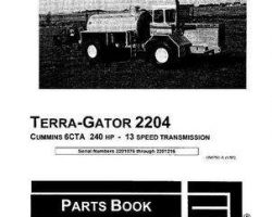 Ag-Chem AG054792 Parts Book - 2204 TerraGator (chassis, 6 CTA, 13 spd, sn 2201076 - 2201216)