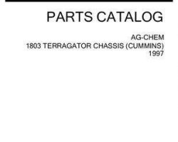 Ag-Chem AG055261D Parts Book - 1803 TerraGator (chassis, Cummins engine, 1997)