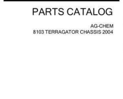 Ag-Chem AG125147H Parts Book - 8103 TerraGator (chassis, eff sn Mxxx1001, 2004)