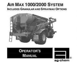 Ag-Chem AG125198 Operator Manual - 1000 / 2000 Air Max (system, 2004)