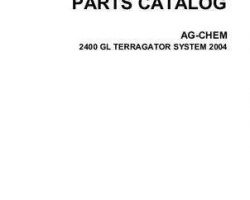 Ag-Chem AG125640B Parts Book - 2400 Gallon TerraGator Liquid System (2004)