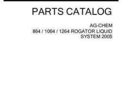 Ag-Chem AG128624F Parts Book - 864 / 1064 / 1264 RoGator (liquid system, eff sn Pxxx1001, 2005)