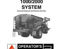 Ag-Chem AG128699 Operator Manual - 1000 / 2000 Air Max (system, 2005)