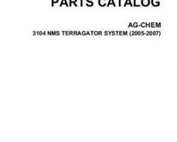 Ag-Chem AG128706G Parts Book - 3104 NMS TerraGator (system, eff sn Pxxx1001, 2005)