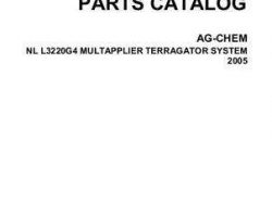 Ag-Chem AG132514E Parts Book - L3220G4 MultiApplier TerraGator (system, 2005)
